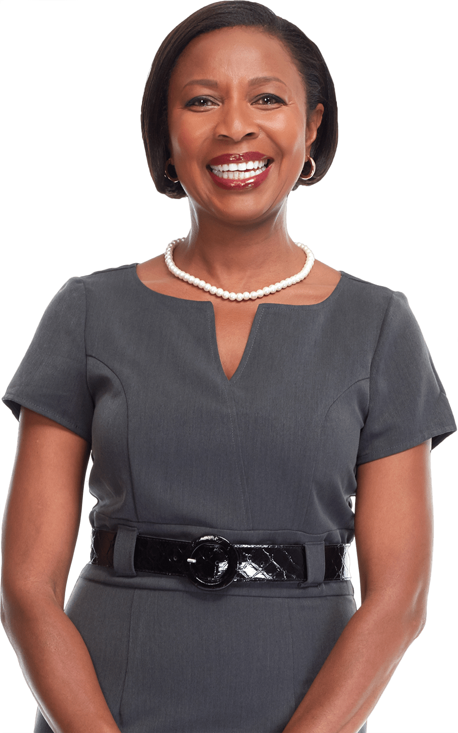 patient smiling after dental implants Voorhees, NJ