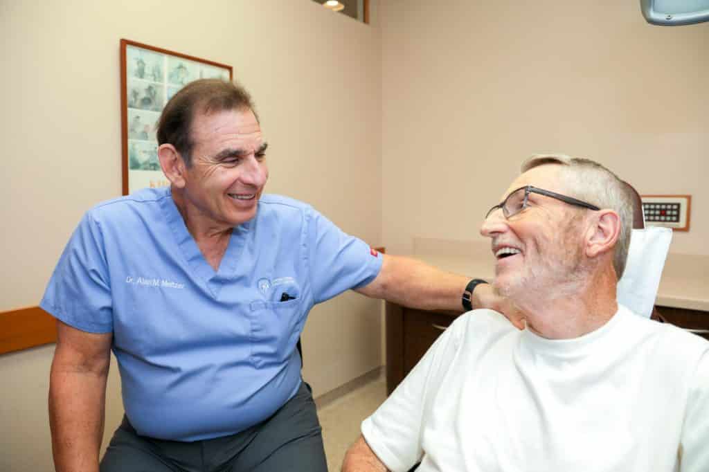 Dr Meltzer with Patient