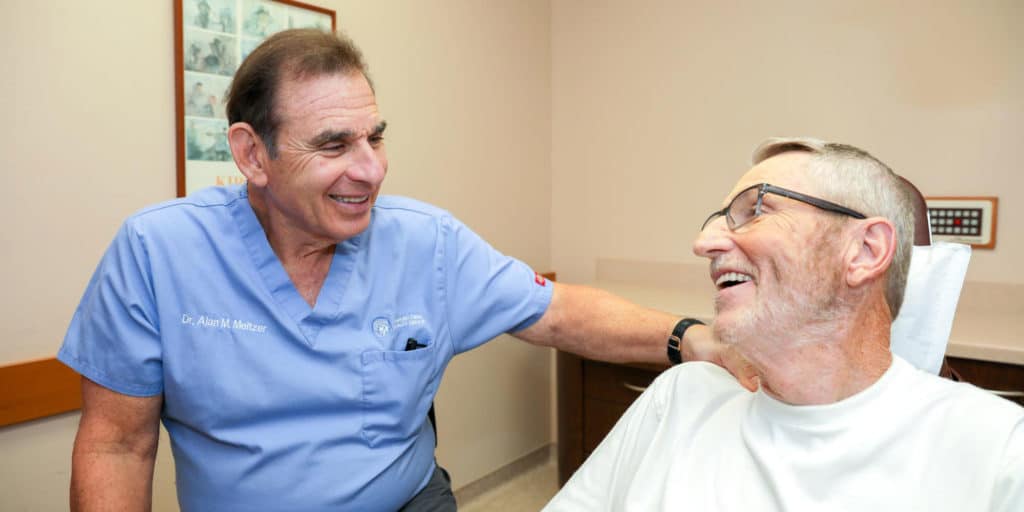 Dr. Meltzer with patient